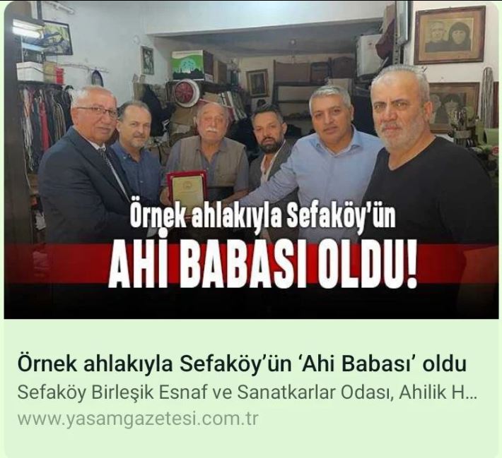 ODAMIZIN AHİ BABASI